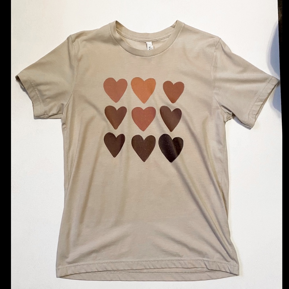 Pink Lily Graphic Heart Tee